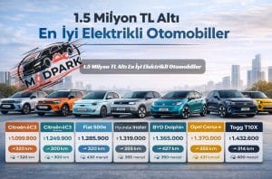 1.5 Milyon TL Altı En İyi Elektrikli Otomobiller