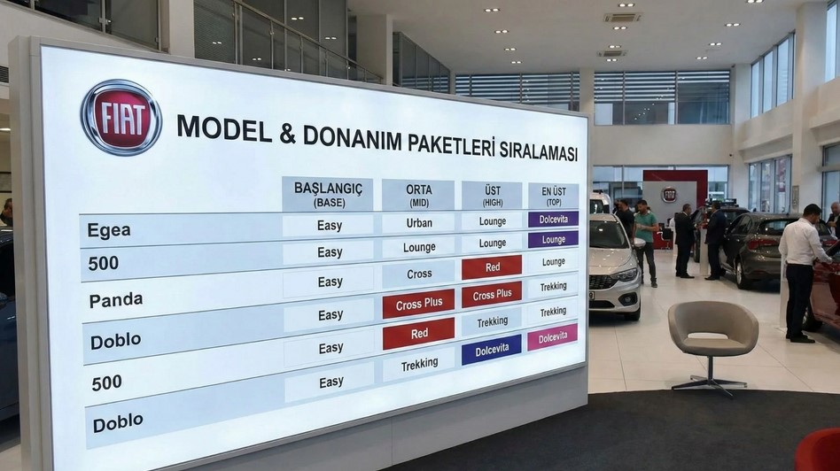 Fiat Egea Full Paket Hangisi? Doblo & Fiorino Paket Sıralaması Netleşti