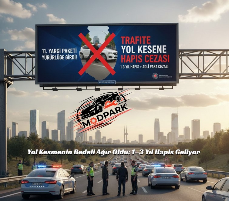 🚨Trafikte Yol Kesenlere Şok Ceza! 11. Yargı Paketi Resmen Yürürlükte