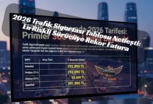 2026 Trafik Sigortası Tablosu Netleşti: En Riskli Sürücüye Rekor Fatura