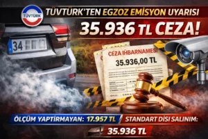 TÜVTÜRK egzoz emisyon uyarısı