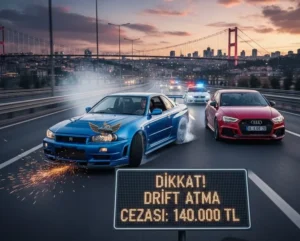 2026 trafik cezaları drift atmanın cezası yeni trafik yasası ehliyet iptali 2026