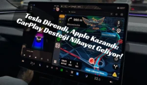 Tesla Ekranları Değişiyor! Apple CarPlay İçin Geri Sayım Başladı