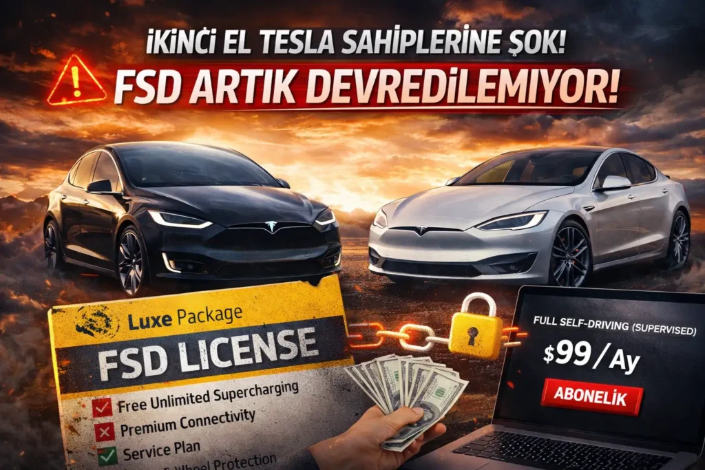 Tesla, Full Self-Driving (FSD) sistemini tamamen abonelik modeline geçirdi