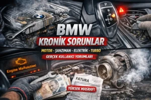 BMW kronik sorunlar, BMW motor arızaları, BMW şanzıman problemleri, BMW elektrik sorunları