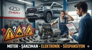 Chery kronik sorunlar, Chery motor problemleri, Chery şanzıman sorunları, Chery elektronik arızaları
