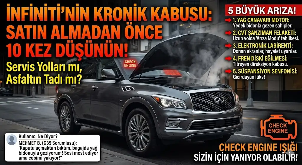 Q50, QX60, G35… Hangi Infiniti Modelinde Hangi Kronik Sorun Var?