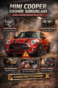 Mini Cooper kronik sorunları neler? Motor arızaları, şanzıman problemleri, yağ sızıntıları ve kullanıcı yorumları